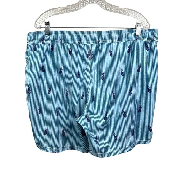 Sperry Top Sider Swim Shorts Trunks Pineapples Blue Hybrid Brief Mesh Men 40W - Picture 3 of 3